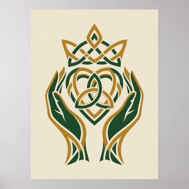Trinity Heart Claddagh Poster (Framsidan)