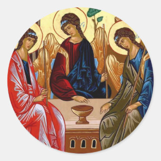 Trinity-ikon Runt Klistermärke