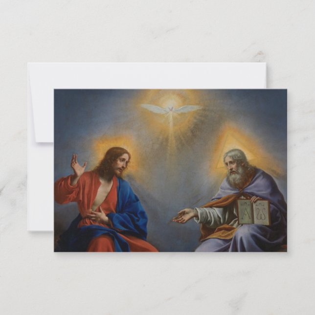 Trinity in Glory Prayer Card (Framsida)