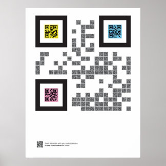 Trinity in QR Code Poster
