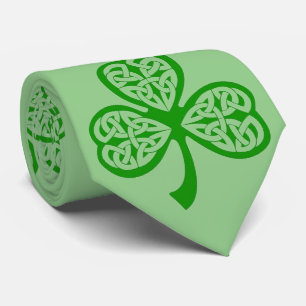 Trinity Knot Shamrock St. Patrick Day Tie Slips