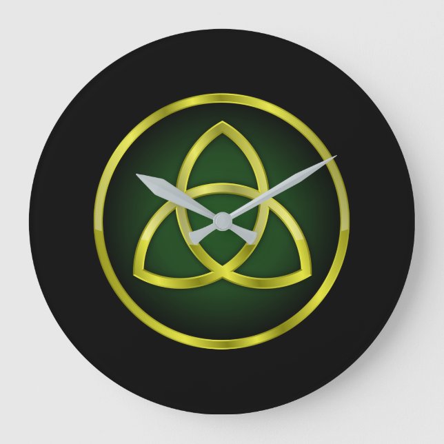 Trinity Knot Stor Klocka (Framsida)