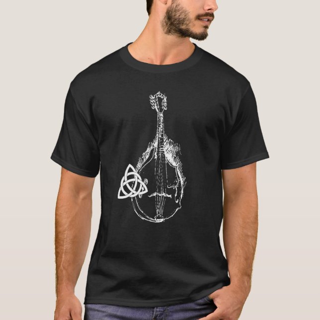 Trinity Knot Vintage Mandolin T Shirt (Framsida)