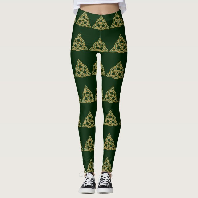 Trinity Knut Gröna Leggings (Framsida)