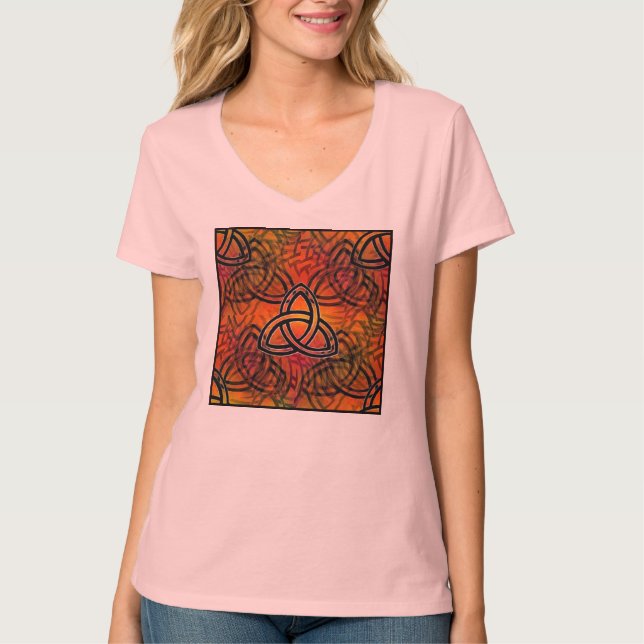 "Trinity" kvinna skjorta som är designad vid Glenn Tröja (Framsida)