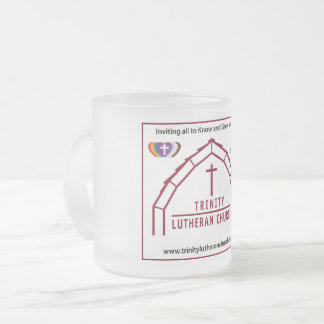 Trinity Lutheran Church logotyp Frostad Glasmugg