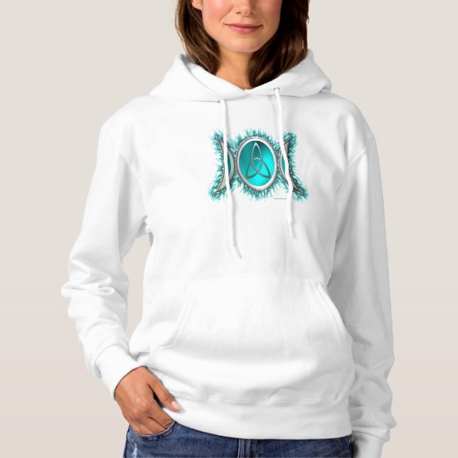 Trinity Måne Dam Hoodie T-shirt (Framsida)