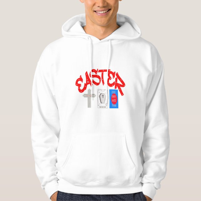 Trinity påsk: Kor, Grav, rekurtion T-Shirt Hoodie (Framsida)