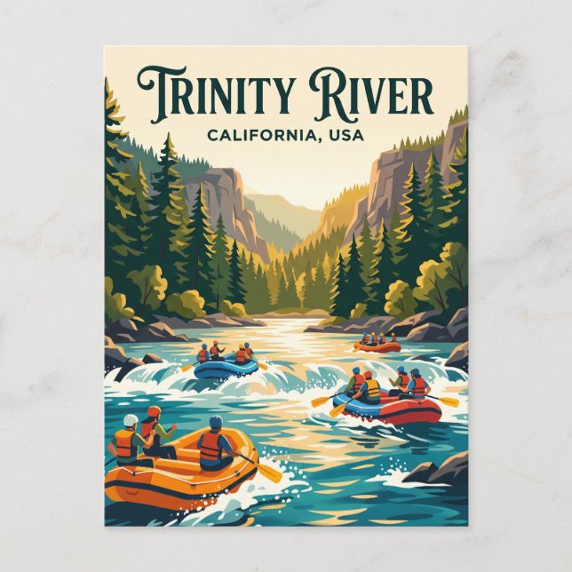 Trinity River USA Vykort (Framsida)