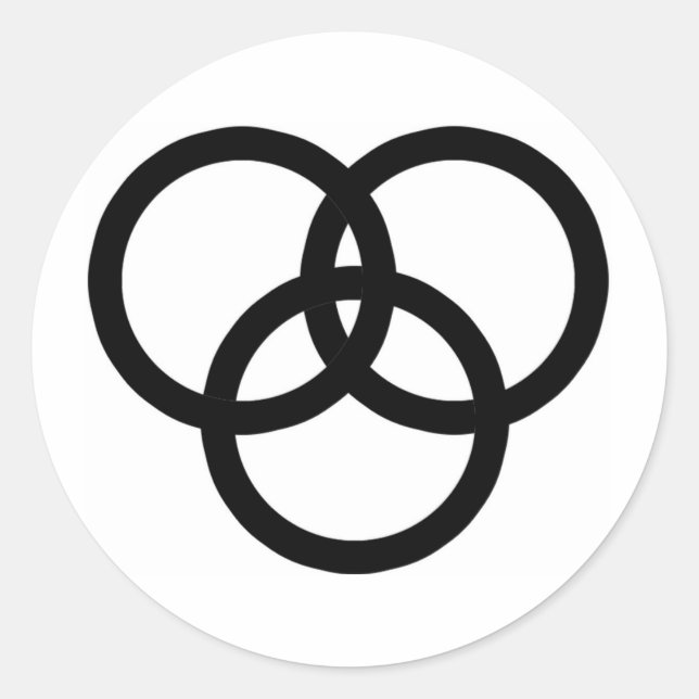 Trinity Runt Klistermärke (Framsida)