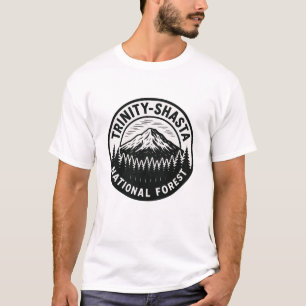 Trinity-Shasta National Forest - Emblem Badge T Shirt