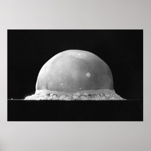 Trinity testar atom- bombarderar explosionen Juli Poster