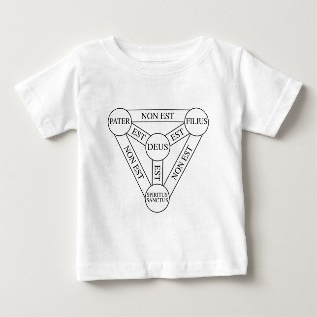 Trinitydiagramlatin Tee Shirt (Framsida)