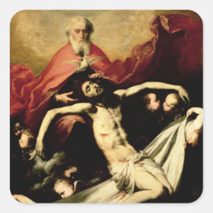 Trinityen, c.1635 fyrkantigt klistermärke