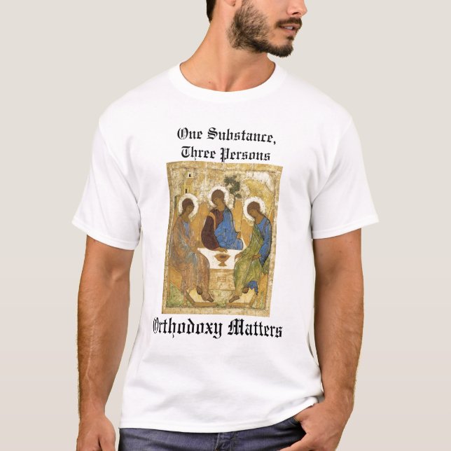 Trinitysymbol: Orthodoxymaterier T Shirt (Framsida)