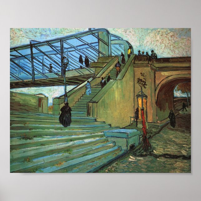 Trinquetaille Bridge (F481) Van Gogh Fine Art Poster (Framsidan)