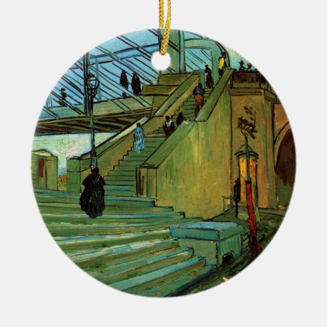 Trinquetaille-bron av Vincent van Gogh Julgransprydnad Keramik (Framsidan)