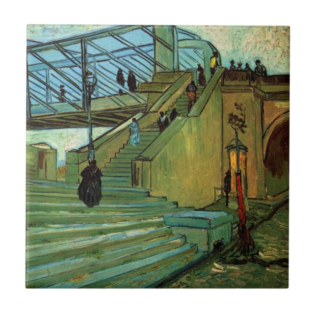 Trinquetaille-bron av Vincent van Gogh Kakelplatta (Framsidan)