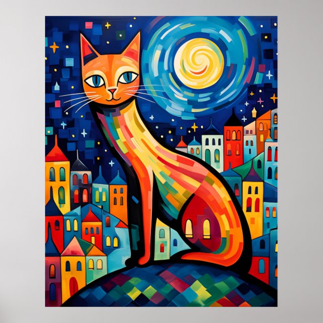[Trintable Art] Metropolitan Meow, Matisse stil Poster (Framsidan)