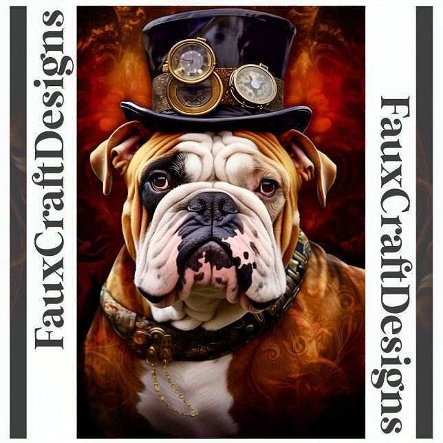 Trintable Steampunk Regal British Bulldog 111 Poster (Skapare uppladdad)