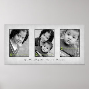 Trio 10x20-fotomallutskrift poster