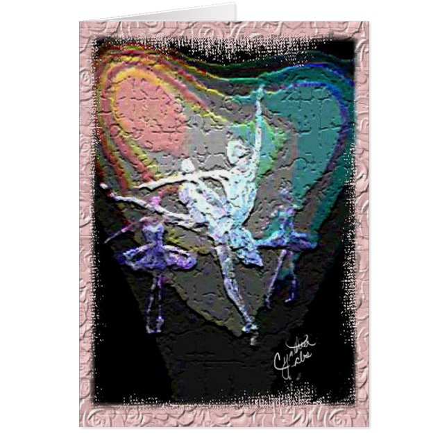 Trio av dansare WithTexture Hälsningskort (Framsidan)