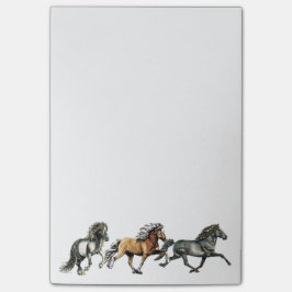 Trio av isländskor post-it block