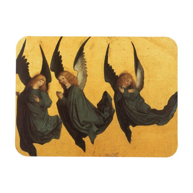 Trio av renässansänglar av Master of Housebook Magnet (Horisontell)