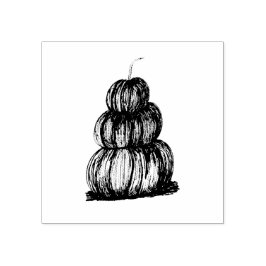 Trio av staplade pumpor, originalkonstverk stämpel