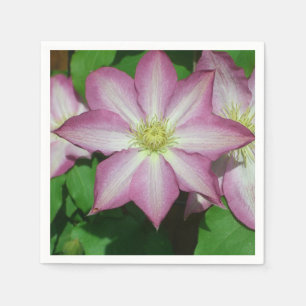 Trio Clematis Rosa och Vita Vår Vine Pappersservett