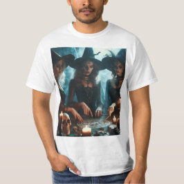 Trío de brujas haciendo magia negra t shirt