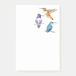 Trio Hummingbird Post-it Block