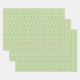 Trio på dekorativt Mönster