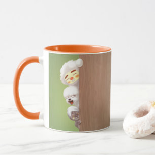 Trio på Peeking Animals Mugg