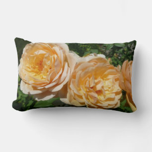 Trio Peach Ro Blommigt Lumbarkudde