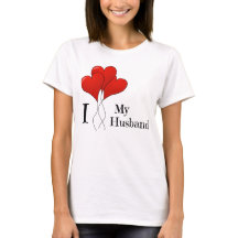 Trio röda hjärtballonger Jag älskar min man