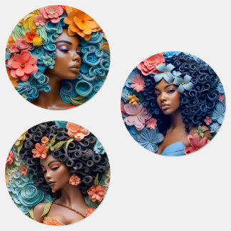 Trio Sticker-uppsättning 3 Klistermärke