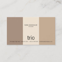 Triokräm, solbränna & brunt