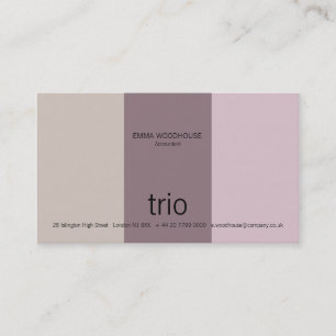 Triolila & Mauve Visitkort