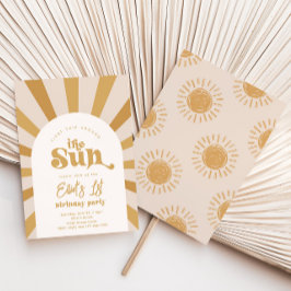 Trip Around The Sun Invitation | Girl Sun Invite Inbjudningar