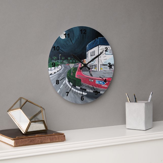 Trip to the Dentist Painting by Alfred Fox Stor Klocka (Kontor)