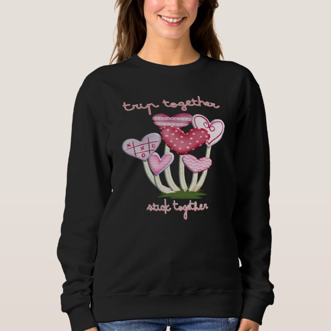 Trip Together Stick Together Mushroom Valentine Sh T Shirt (Framsida)