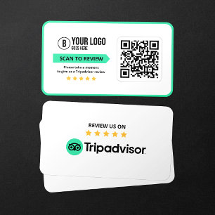 Tripadvisor Recensioner Betyg 5 Stjärnor Skannbar  Visitkort