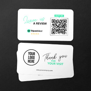 Tripadvisor Recensioner QR-kod Affärsrecension Län Visitkort