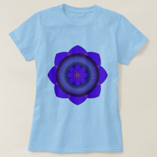 Tripartite 80 Petallilalotusblommar Tee Shirt
