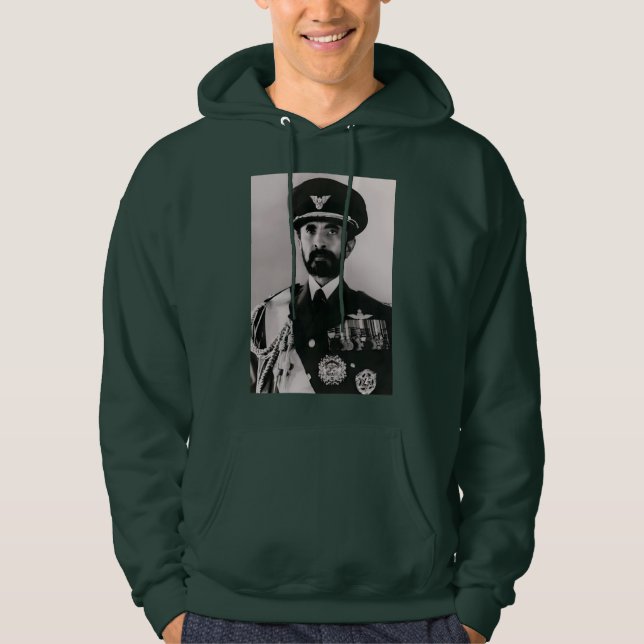 Tripe of Judah Selassie Rasta Lion Roots Hoodie (Framsida)