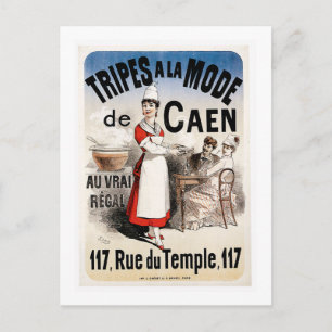 Tripes La Mode De Caen Vintage Food and Art Vykort