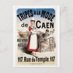 Tripes La Mode De Caen Vintage Food and Art Vykort