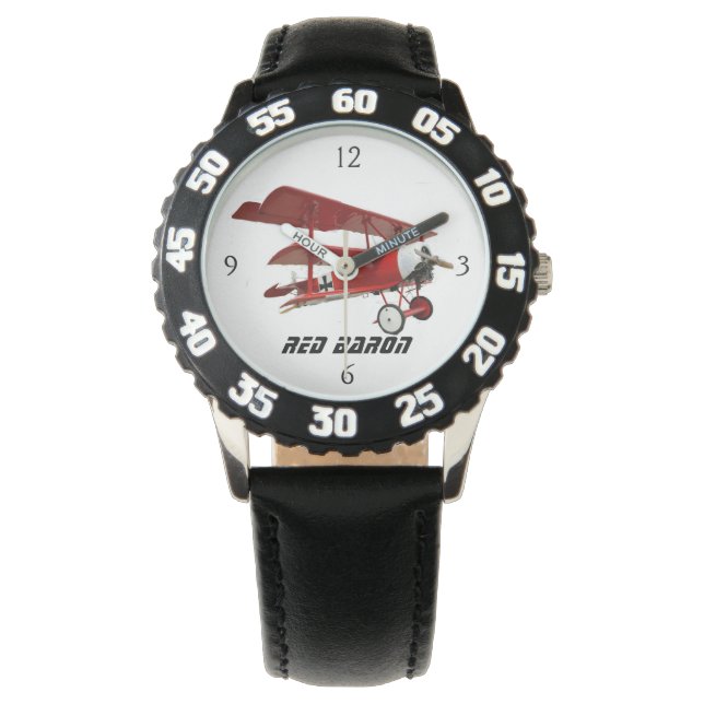 Triplanet "Red Baron" Armbandsur (Framsida)