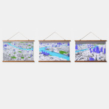 Triple 3D London Tapestries